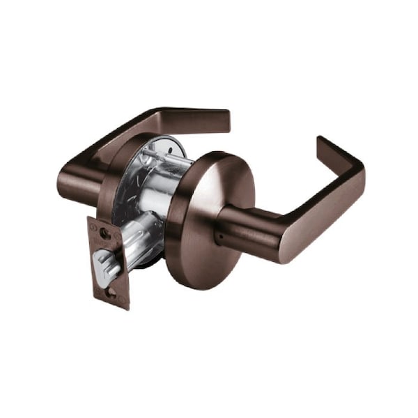 Dorma Grade 2 Cylindrical Lock, 40-Privacy/Bedroom/Bath, LR-Lever, C-Rose, Oil Rubbed Dark Bronze, 2-3/4 C540-LRC-613 - main